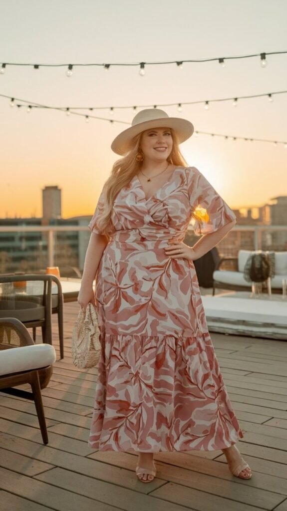 Maxi Dress Plus Size Big Belly Outfits