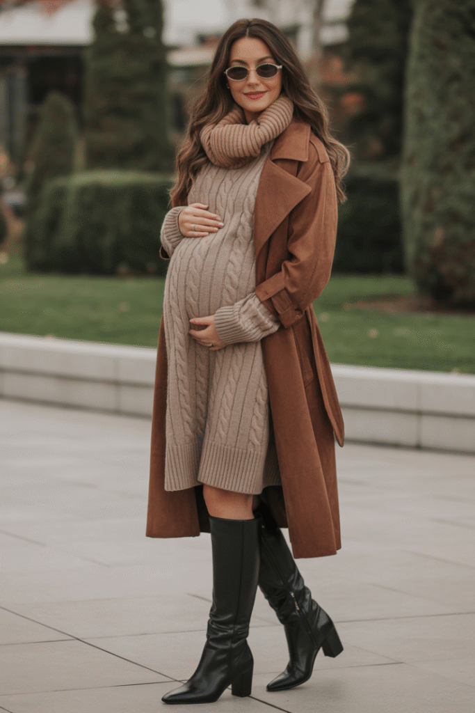Trendy maternity look