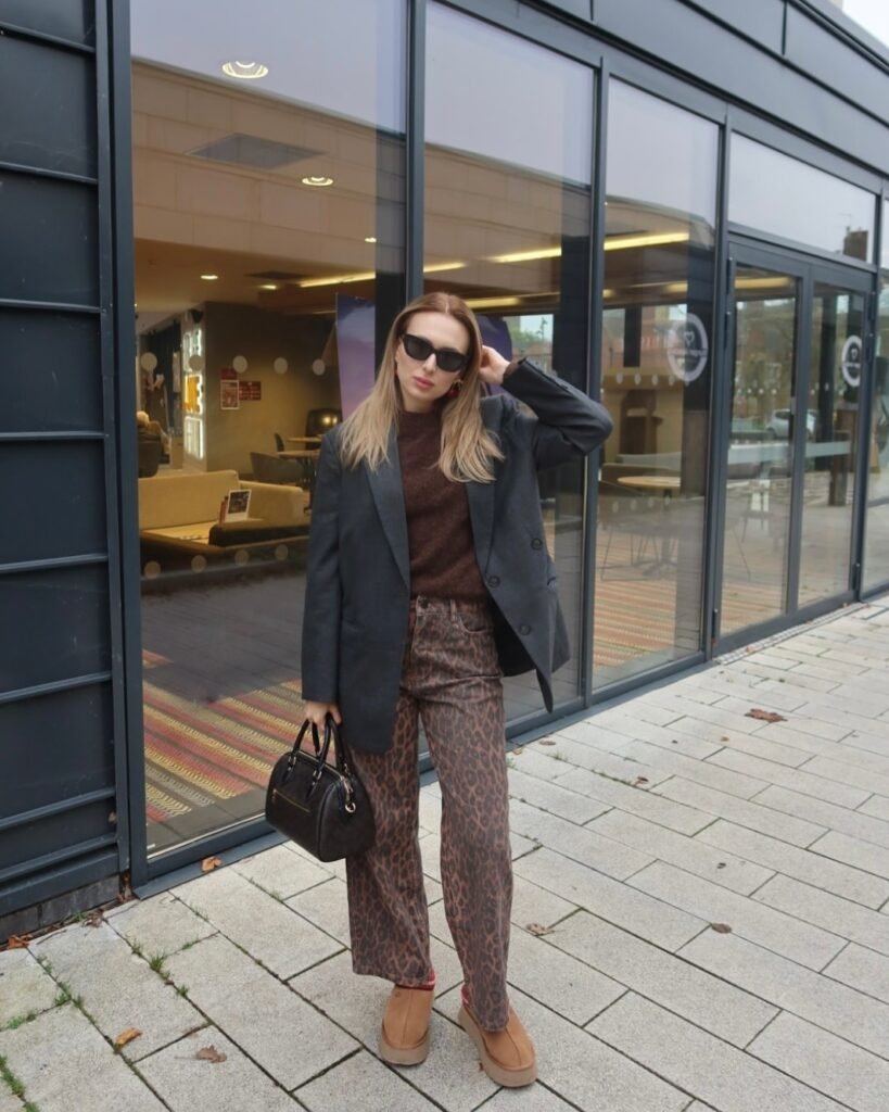 Leopard Pants With a Chic Oversized Blazer