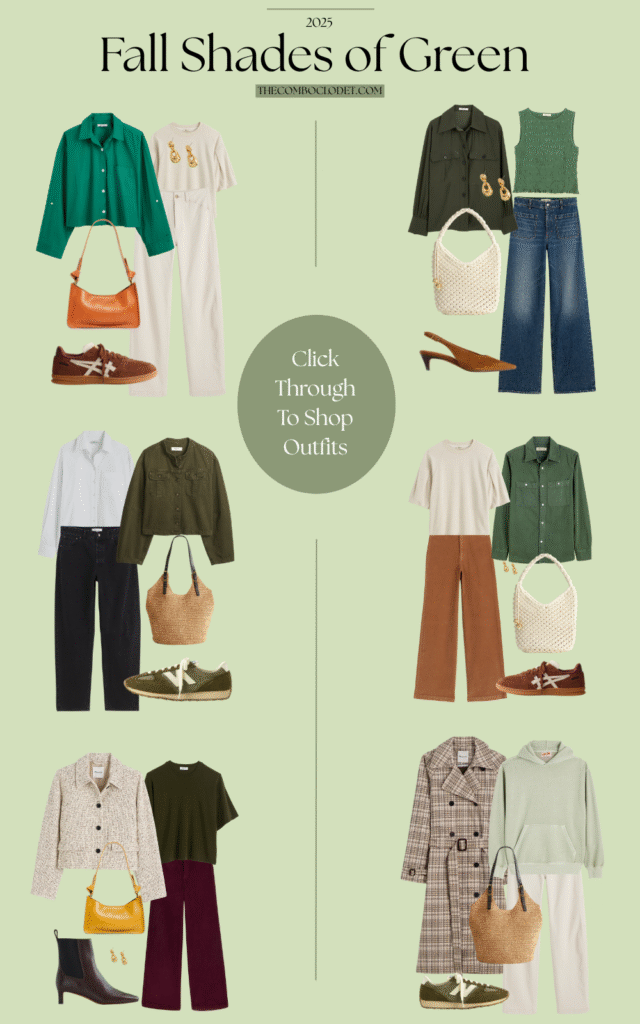 Easy Fall Combos in Every Shade of Green