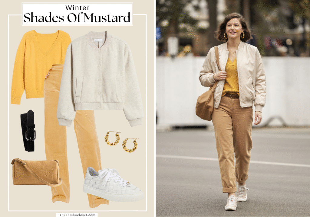 Stylish mustard wear