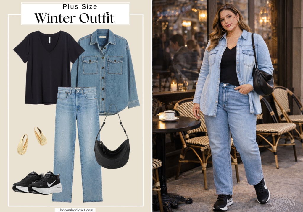 Plus Size Winter Casual Look