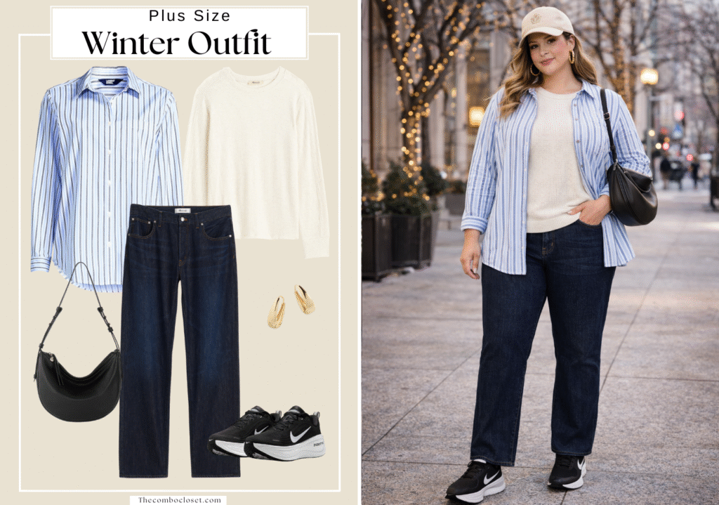 Plus Size Casual Winter Look