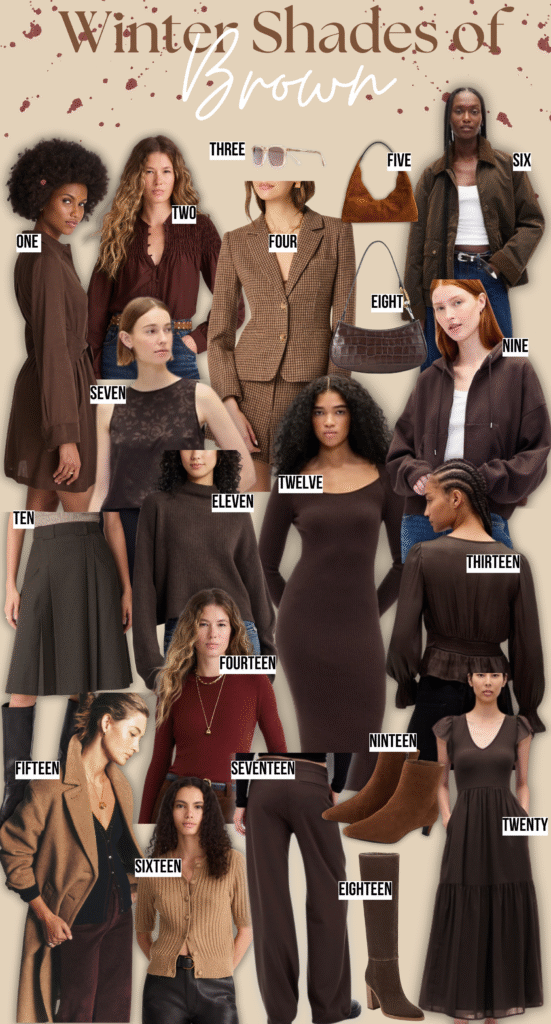 Brown winter outfits