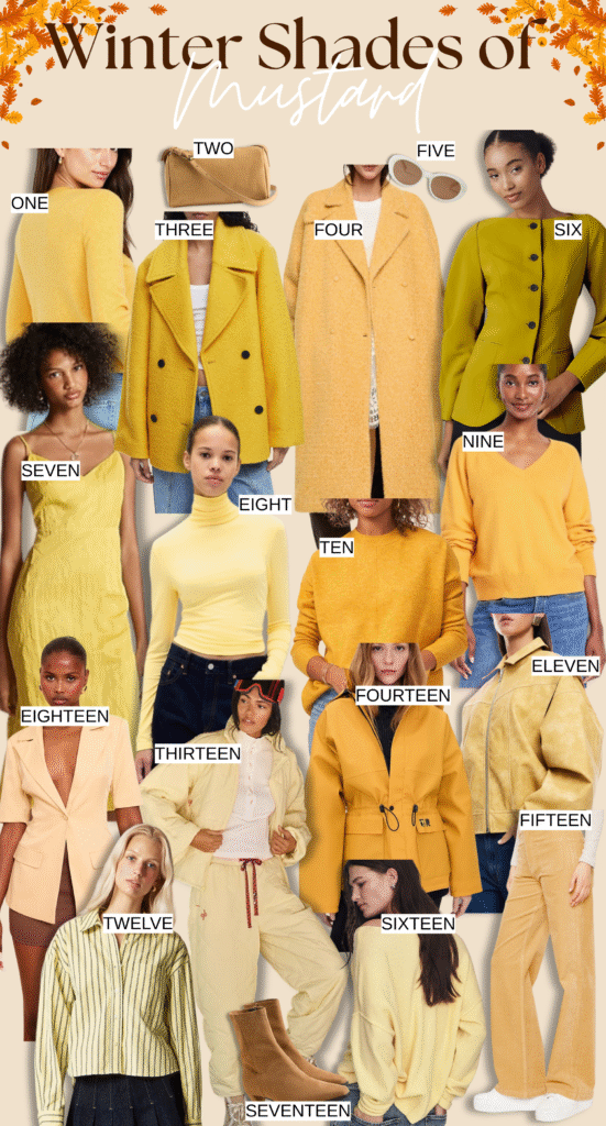 Winter mustard outfit