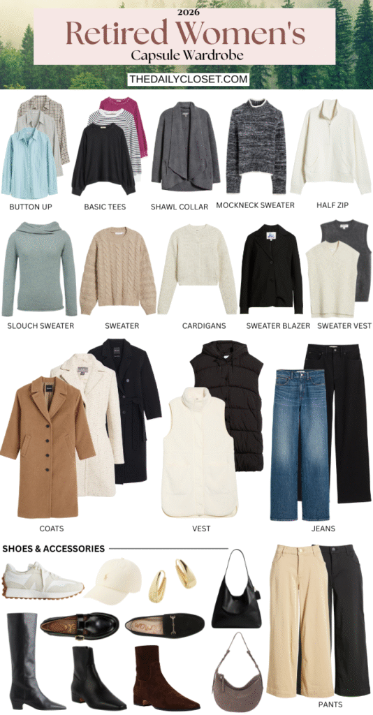 Retired Women's Capsule Wardrobe