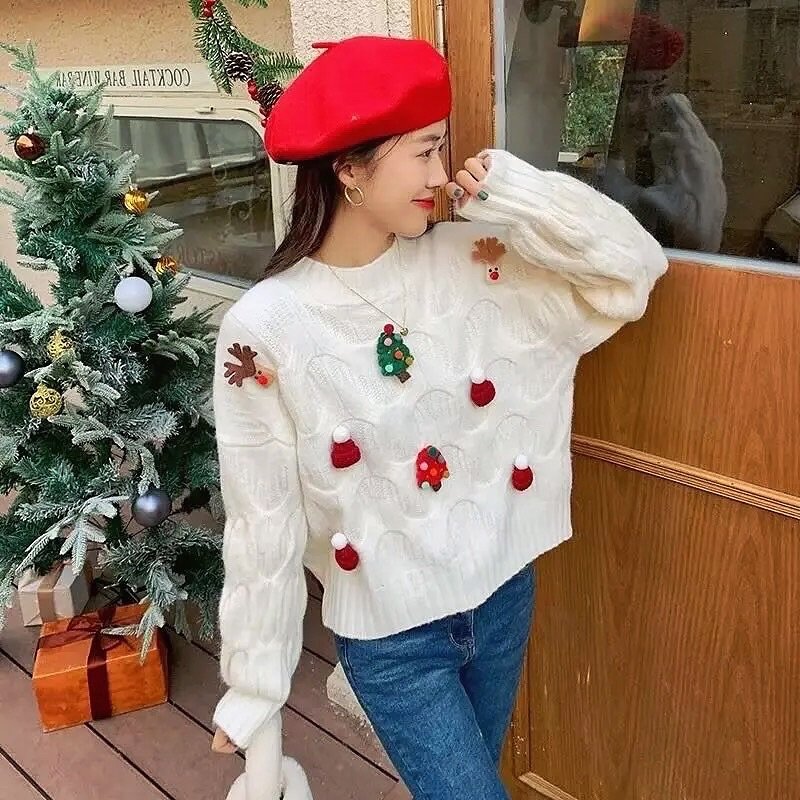 Holiday sweater outfit