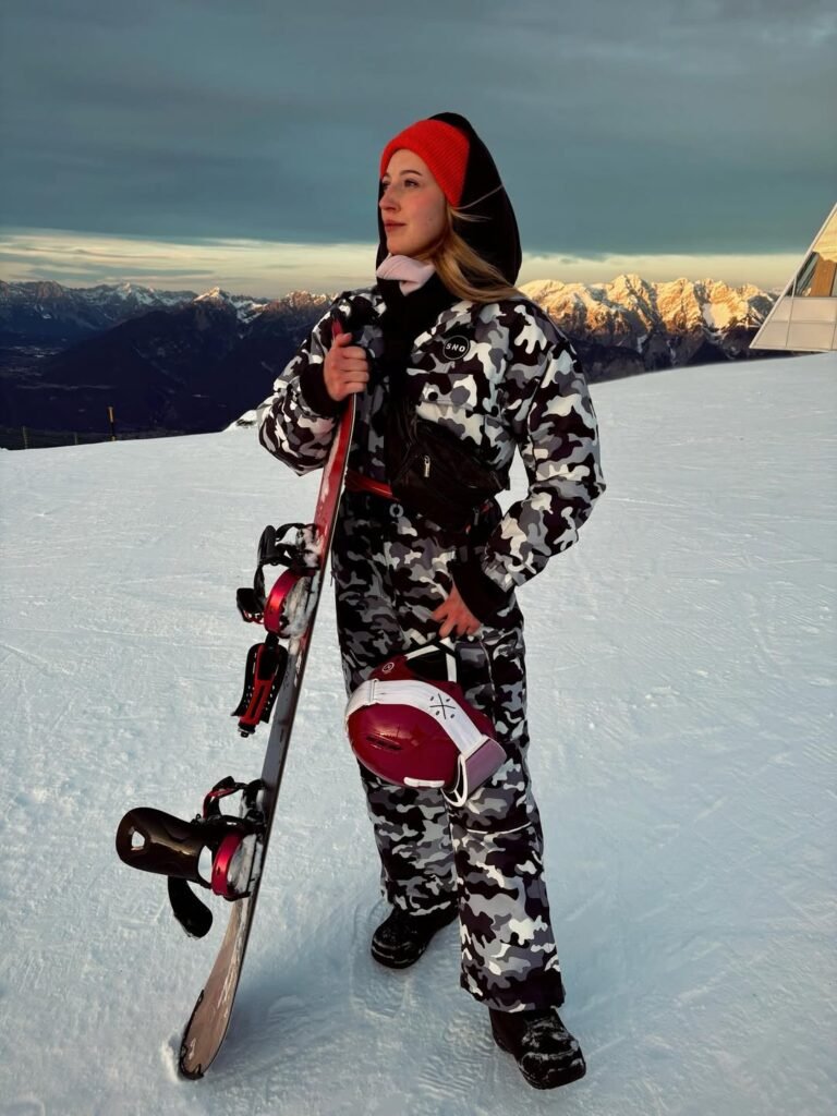 Snowboarding Suit with a Bold Attitude