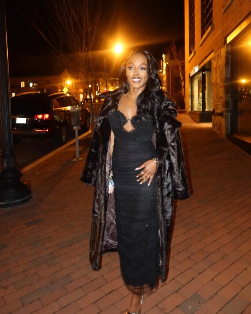 Little Black Dress with a Luxe Faux Fur Coat