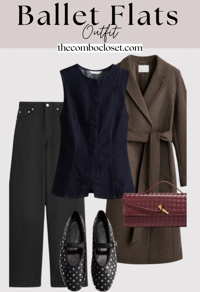 Polished Layers Ballet Flats Outfit