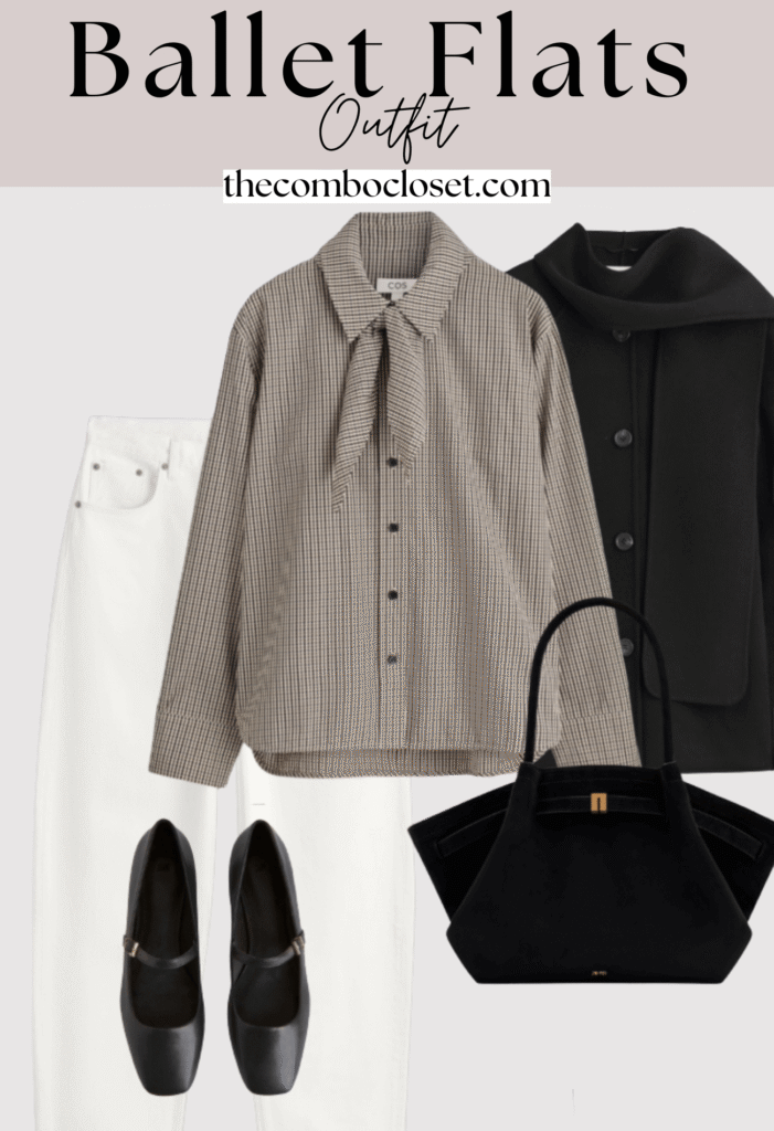 Classic Black & White with Ballet Flats