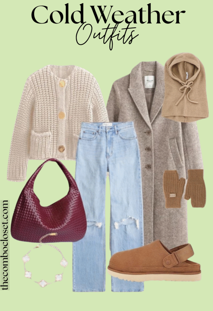 Neutral Winter Layers with a Bold Leopard Accent