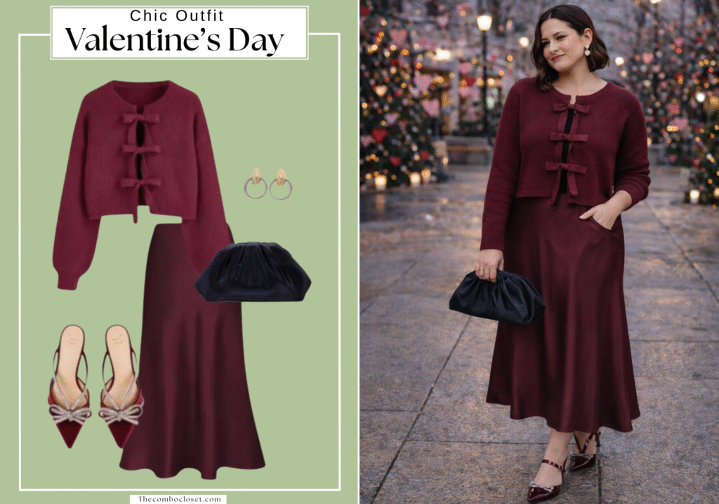 Burgundy Romance with a Chic Twist for Valentine