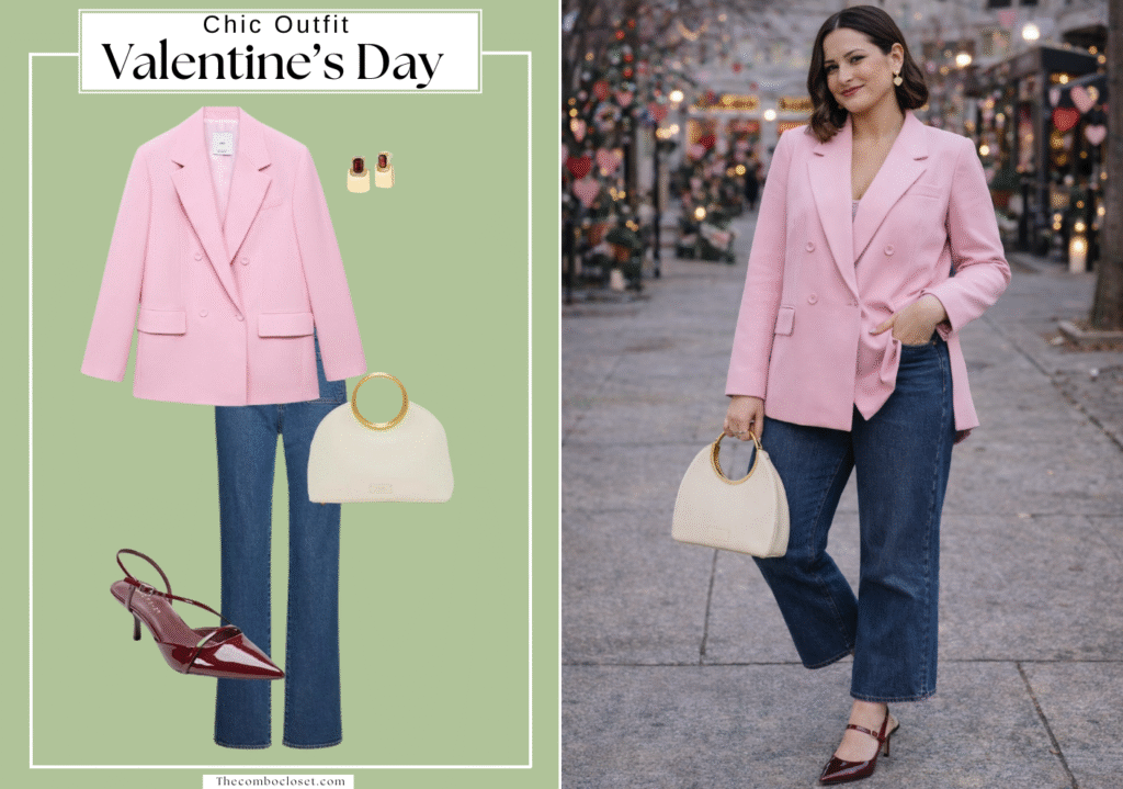 Valentine's Soft Pink Power Look