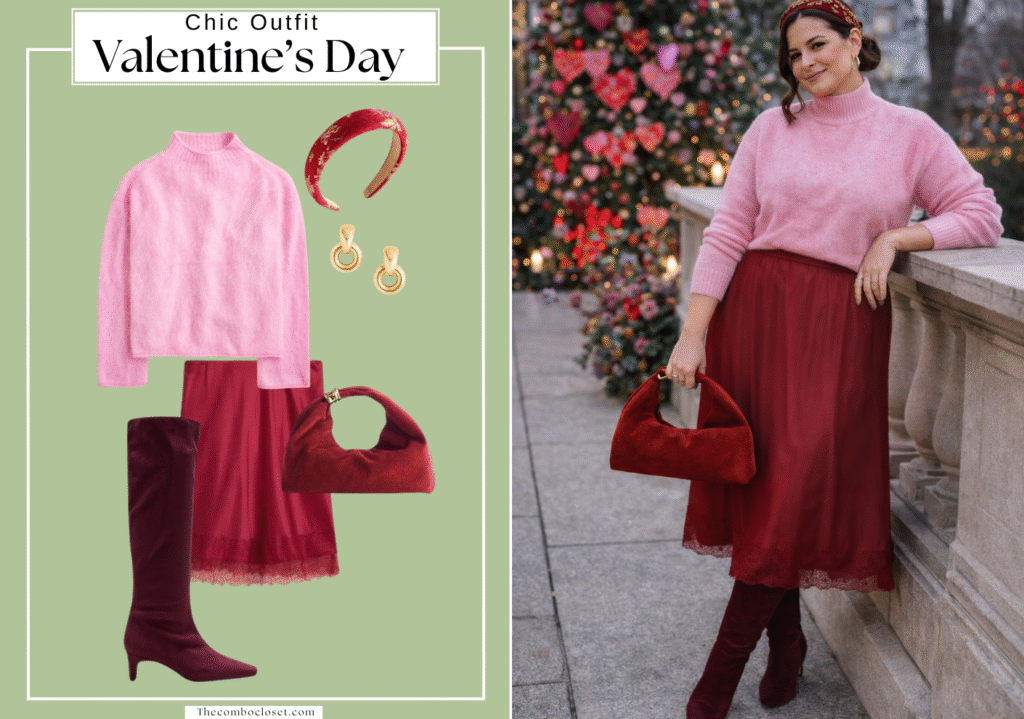 Pink & Red Romantic Blend Valentine's Look