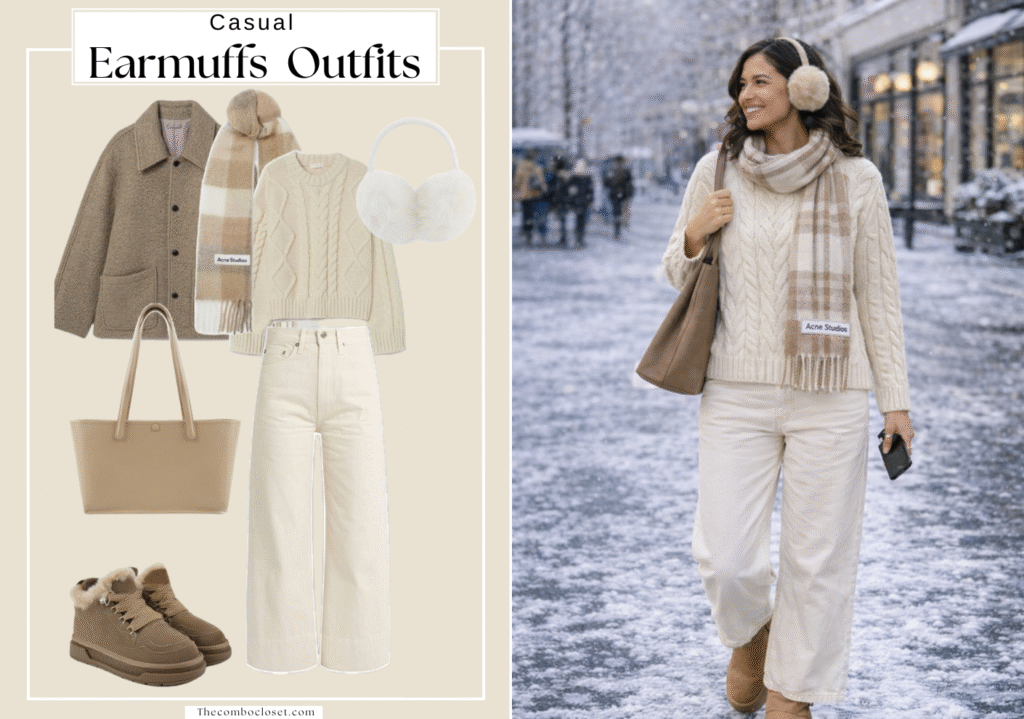 Earmuffs Outfit with a Polished Feel