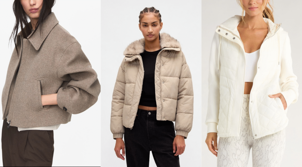 Puffy Jackets & Soft Neutral Winter Layers
