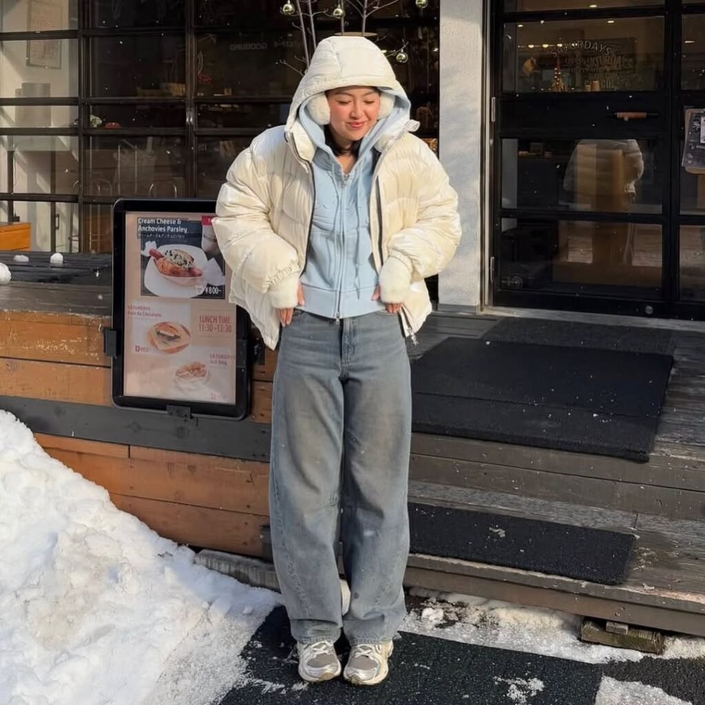 Cozy Winter Layers With Barrel Jeans