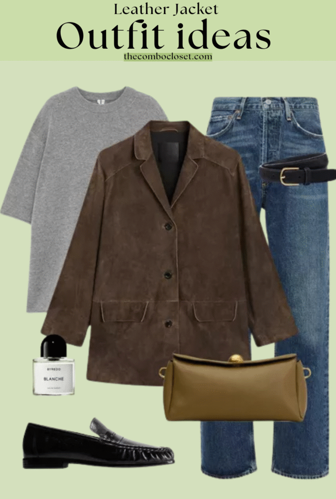 Timeless Casual with a Leather Jacket