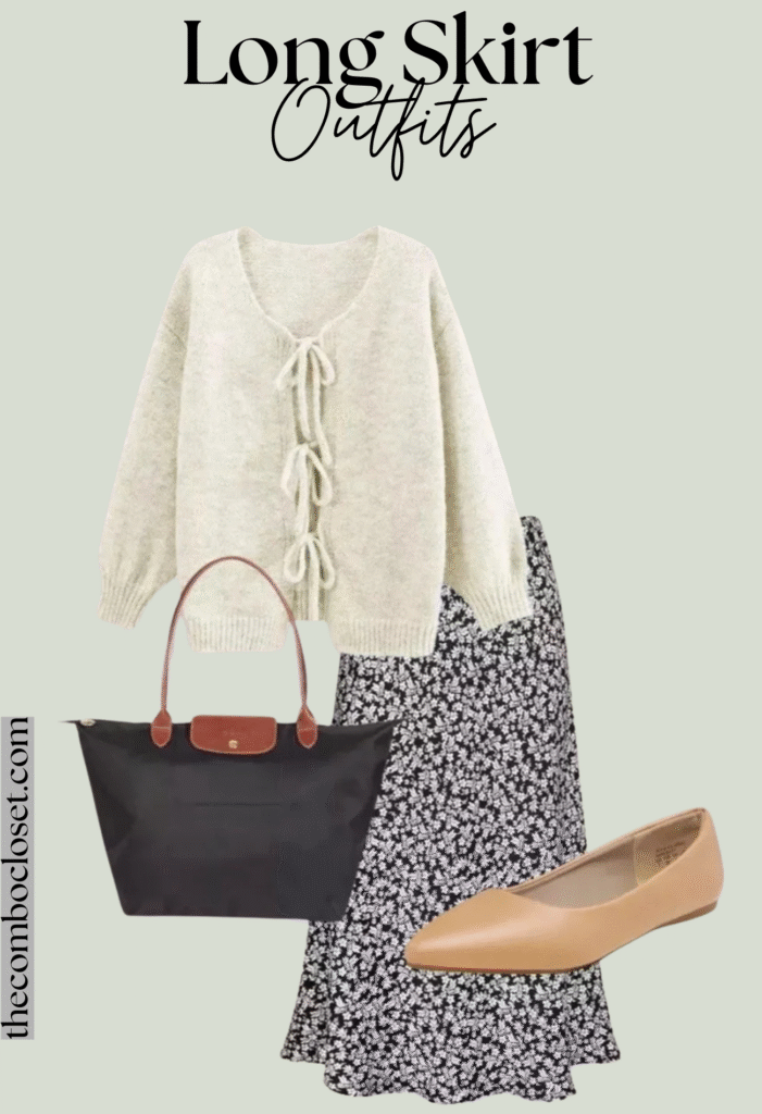 Long Skirt Outfit Ideas For Church