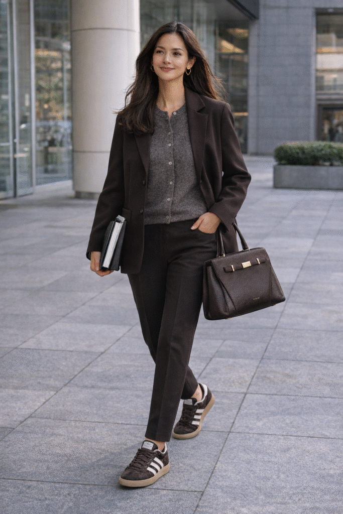 Tailored Winter Comfort Look