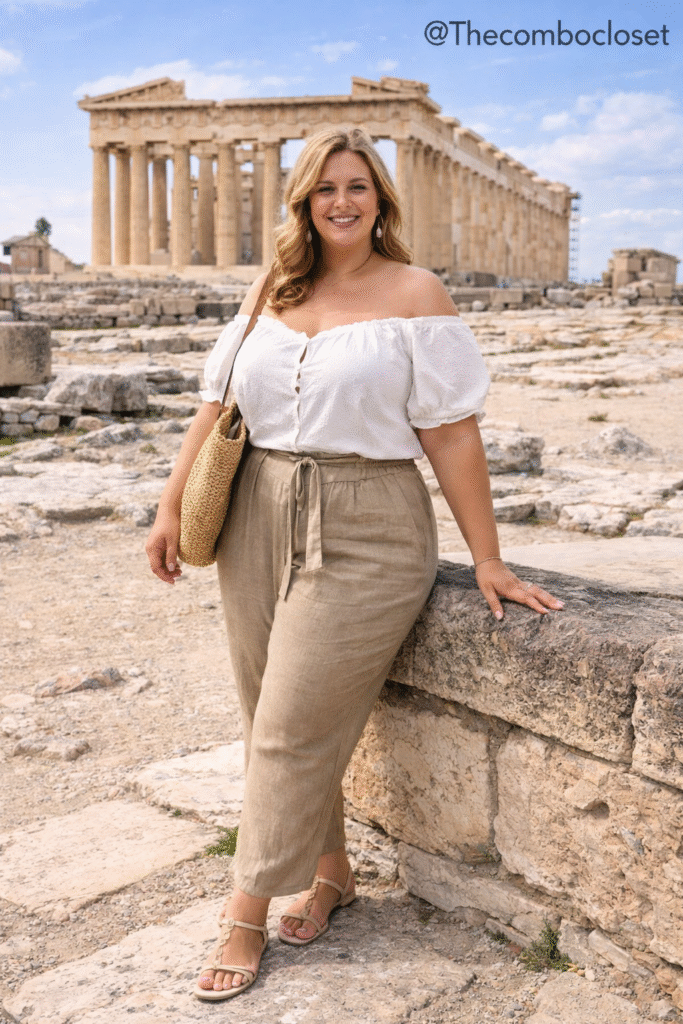 Plus Size Crop Top European Dress