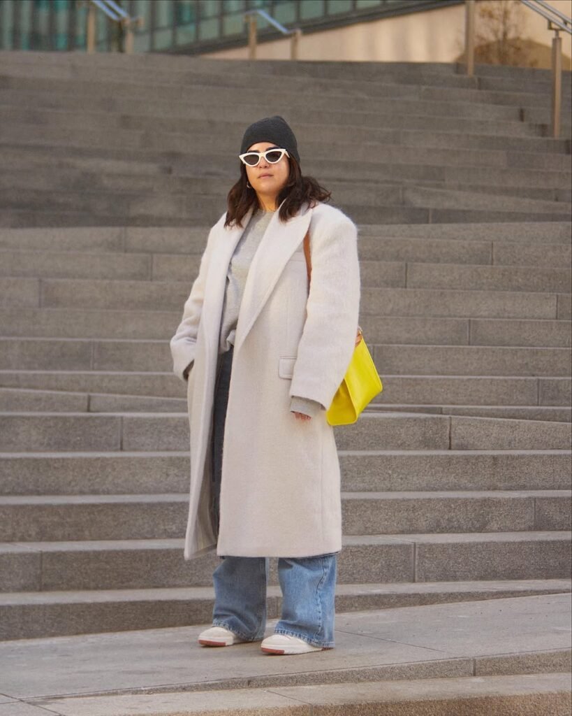 Statement Coat with Everyday Denim
