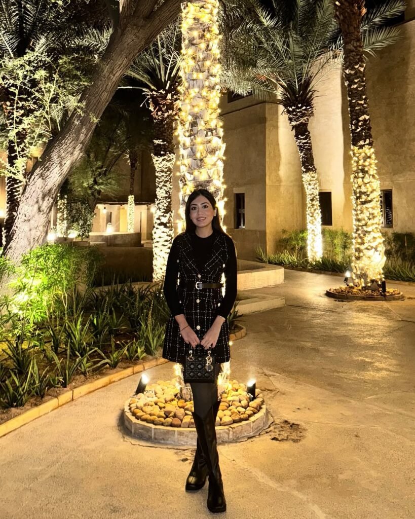 Classic Little Black Dress with Winter Layers