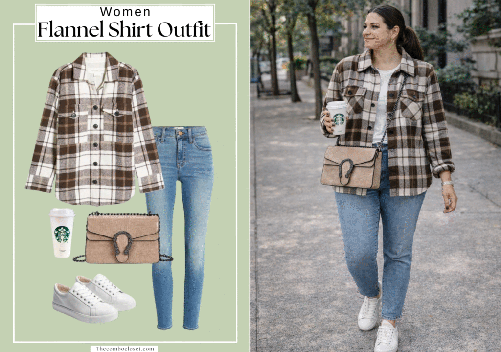 How To Wear Long Flannel Shirt Women