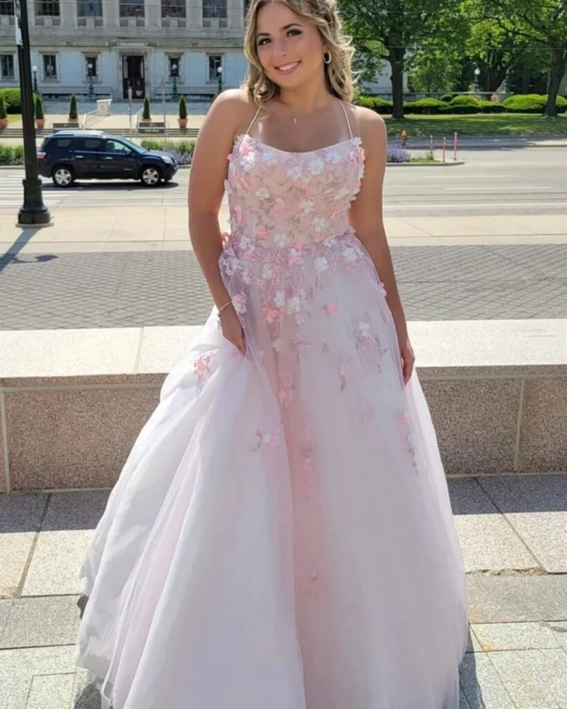 Soft Backless Pink Prom Dress
