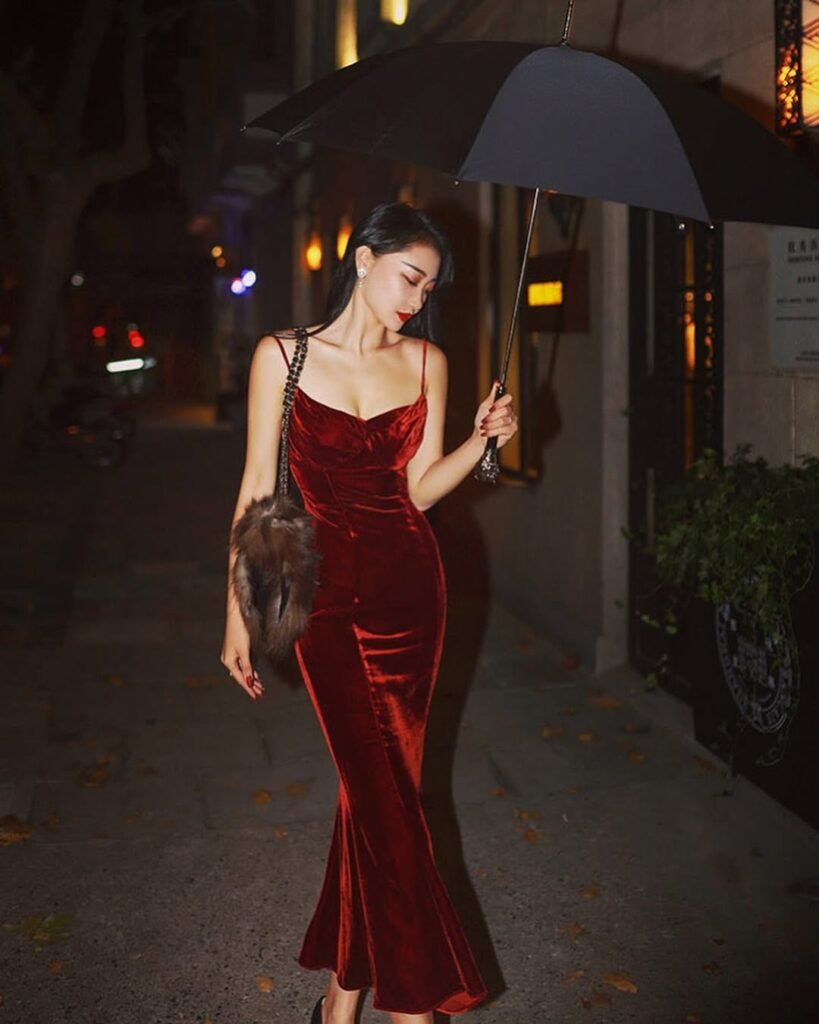 Velvet Romance in Deep Red