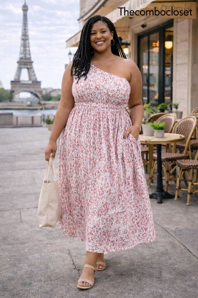 Plus Size Floral Maxi Dress
