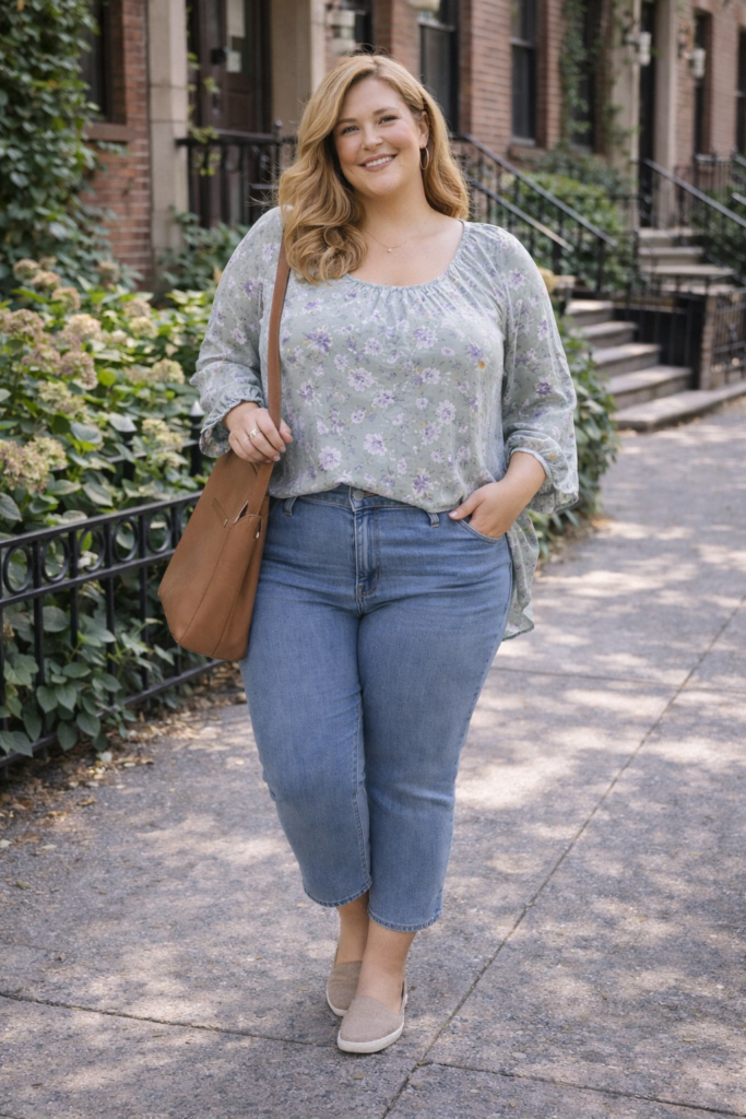 Plus Size Spring Floral Dresses