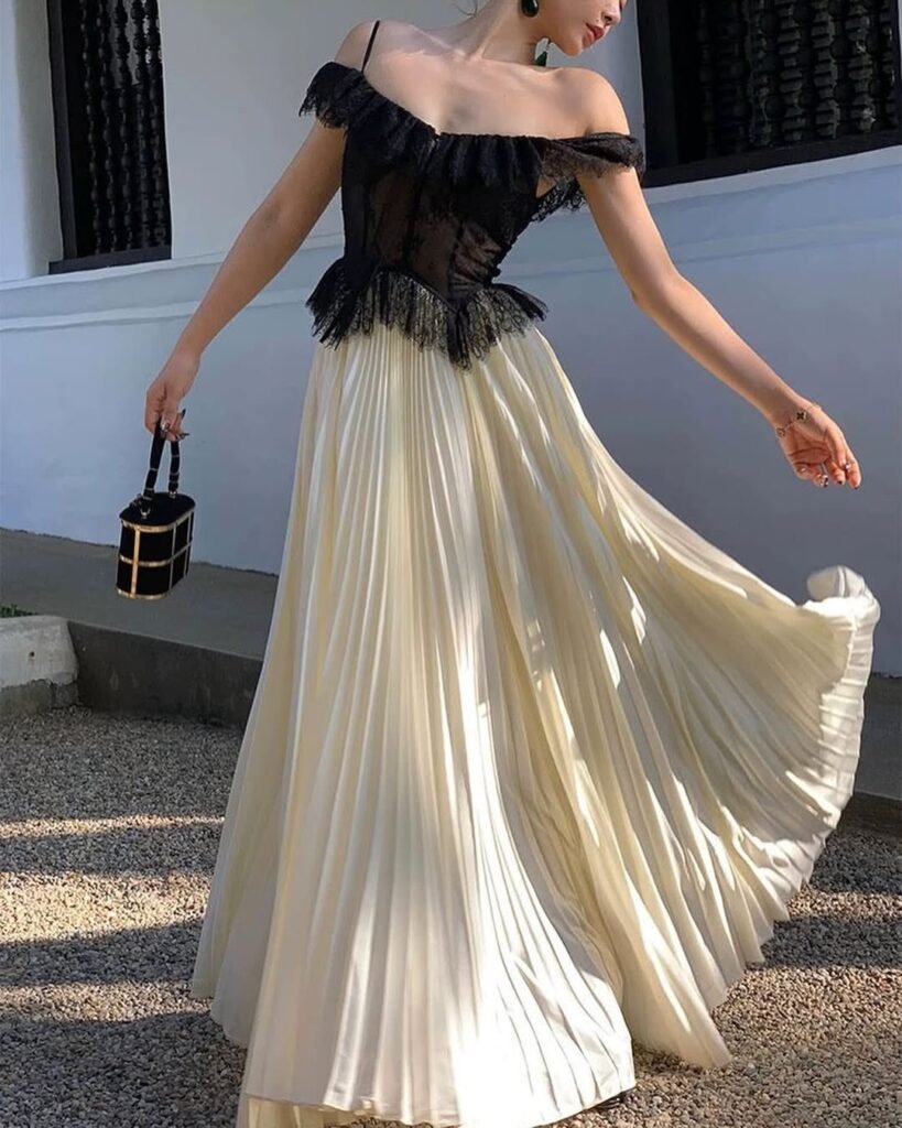 Elegant Contrast with Timeless Charm