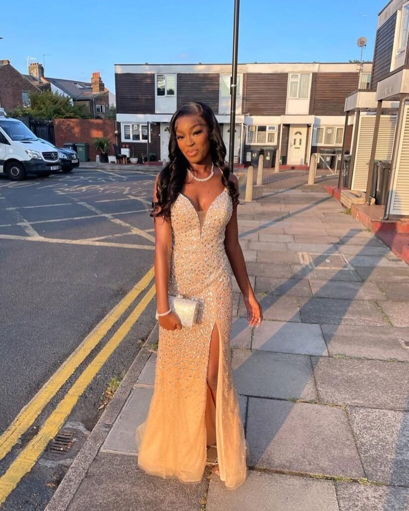 Soft Gold Prom Dresses Black Women