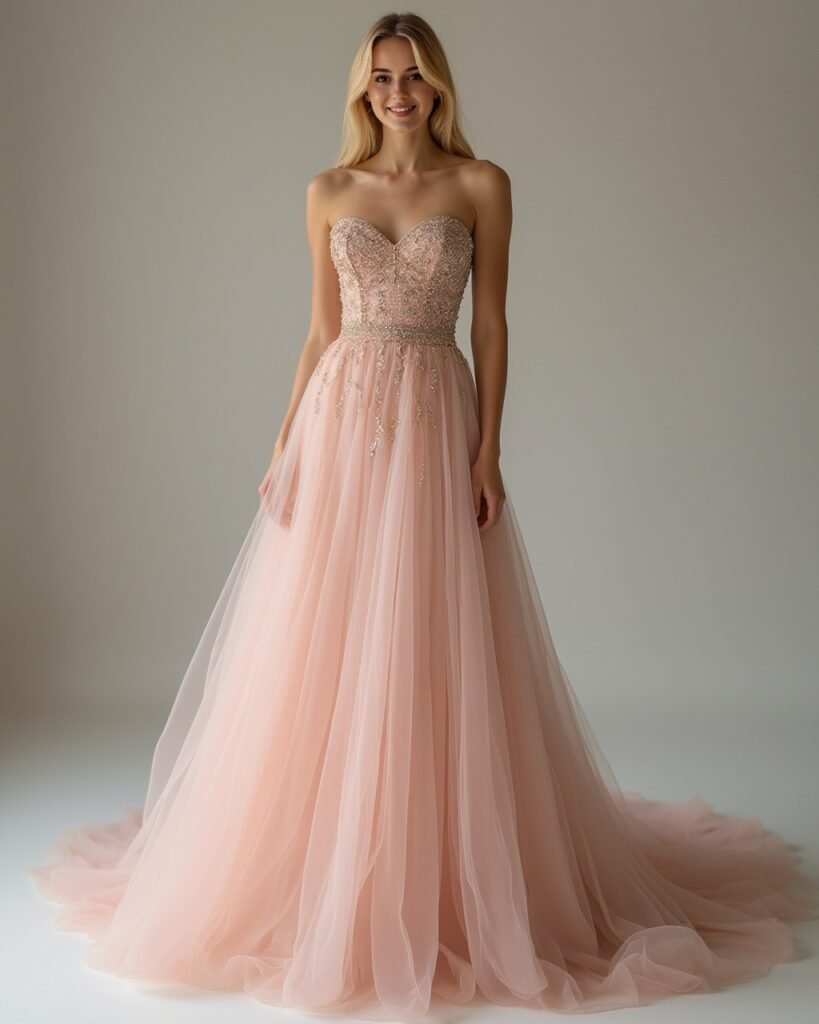 Beautiful Soft Blush Elegance Look