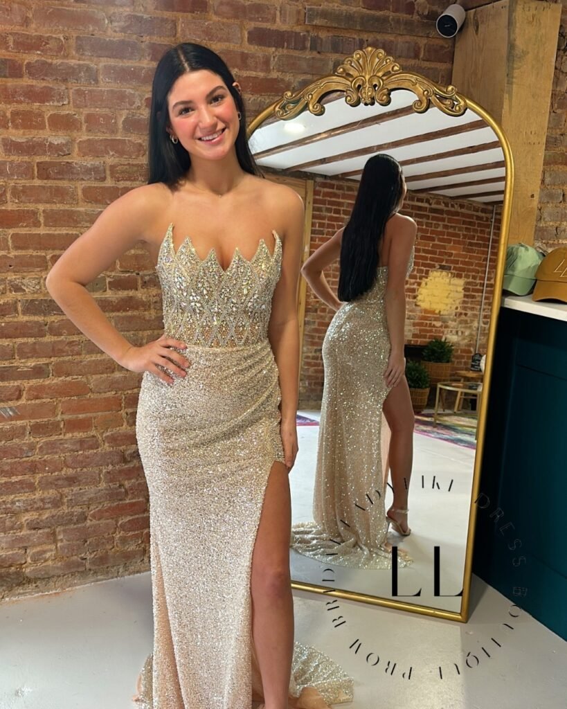 Champagne Prom Dress