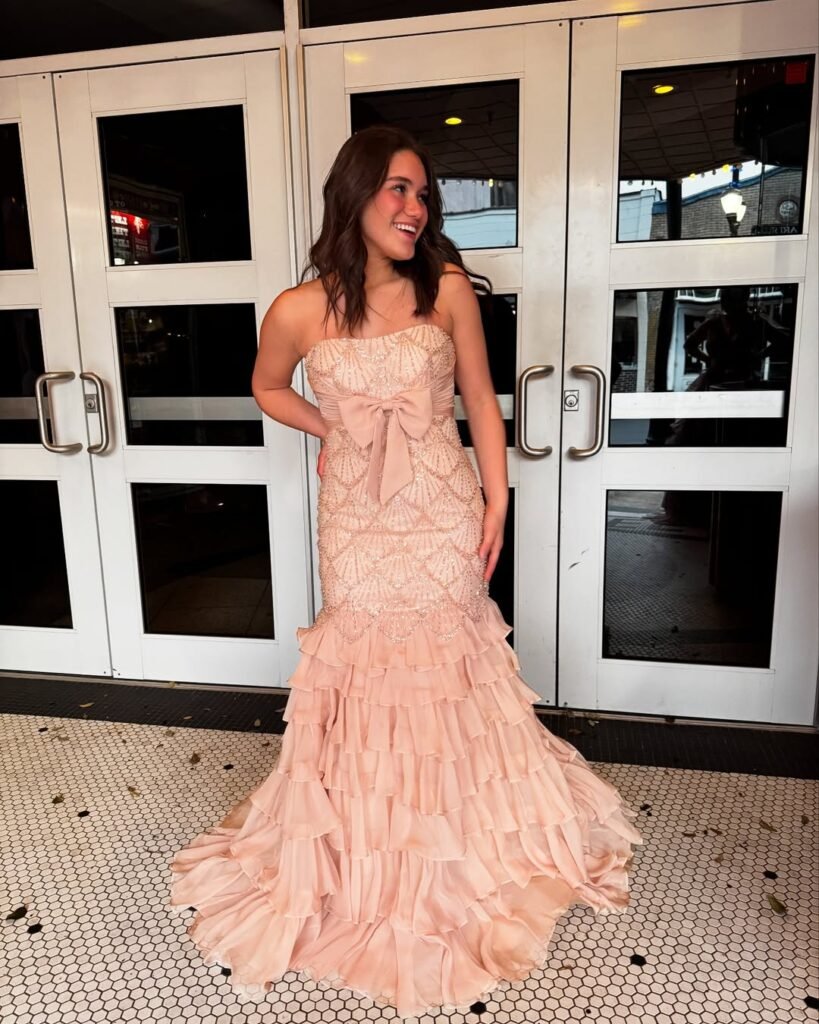 Vintage-Inspired Champagne Prom Dresses
