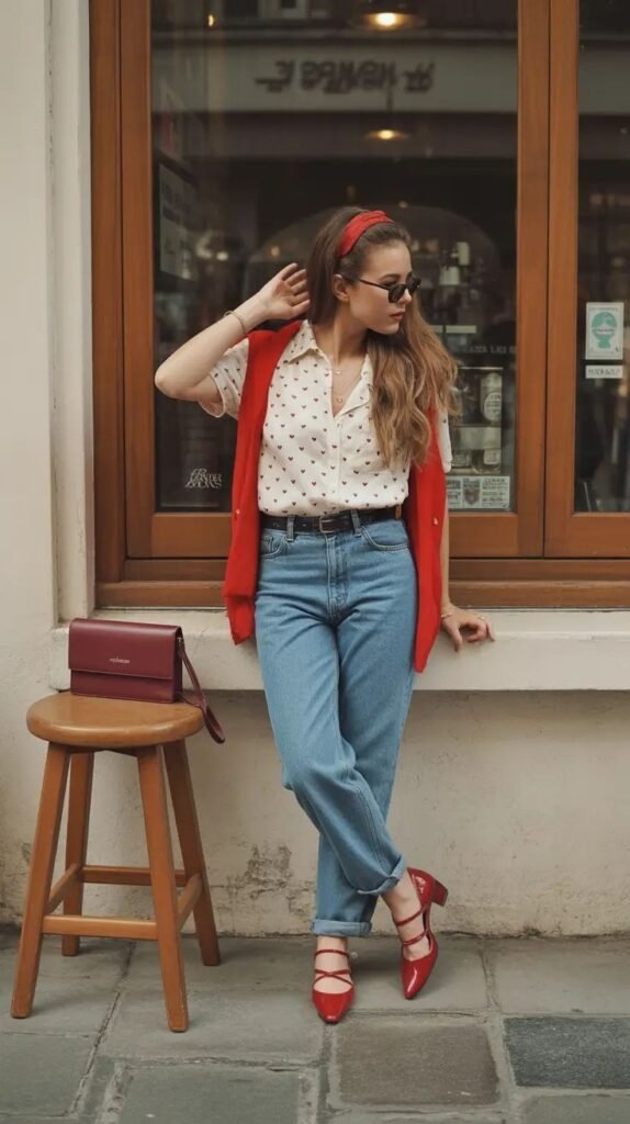 Spring Streets Red Outfit Fashion Ideas