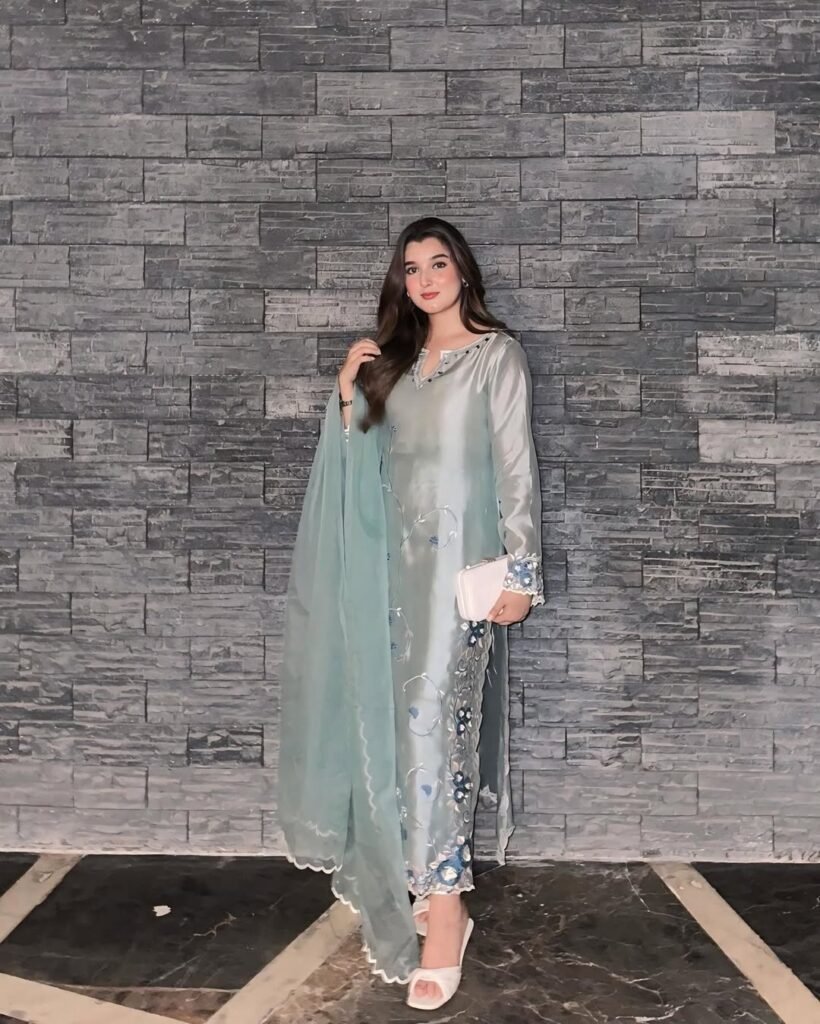 Icy Blue Eid Outfit Idea
