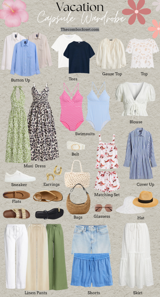 Vacation Travel Capsule Wardrobe
