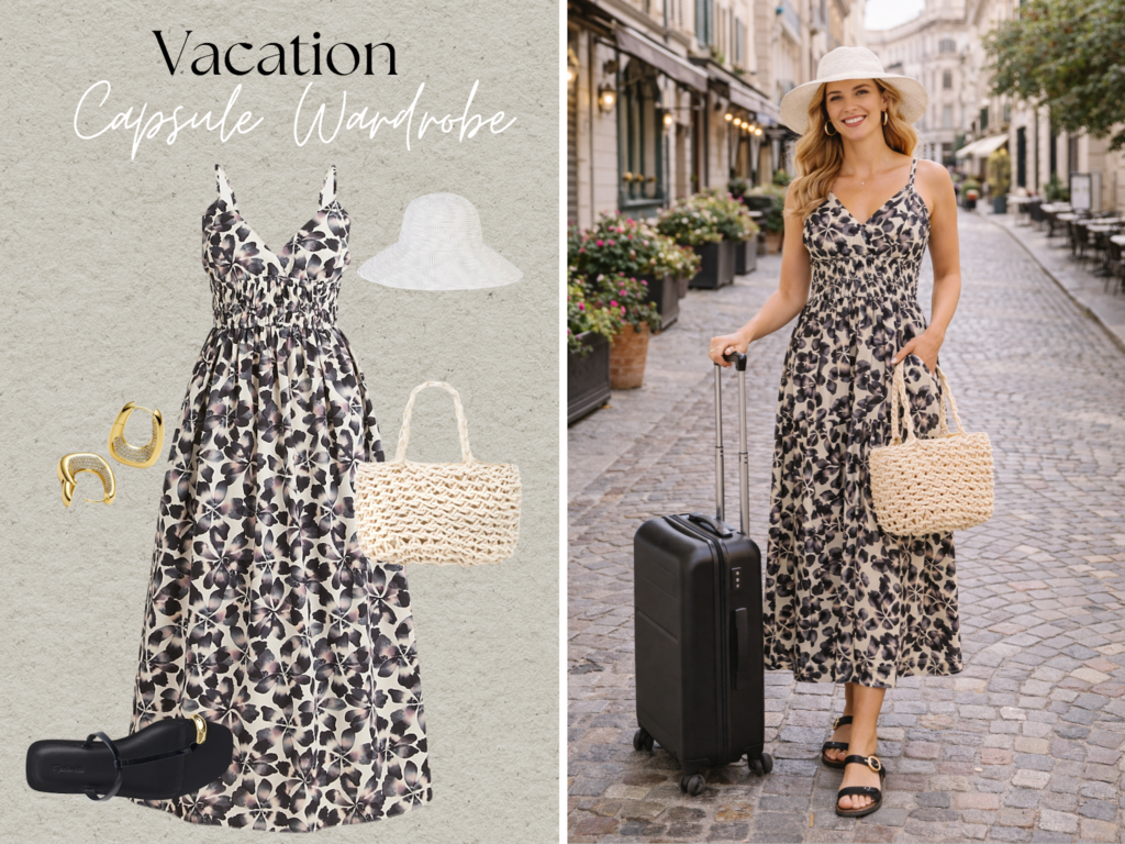 Vacation Chic Travel Day Dress