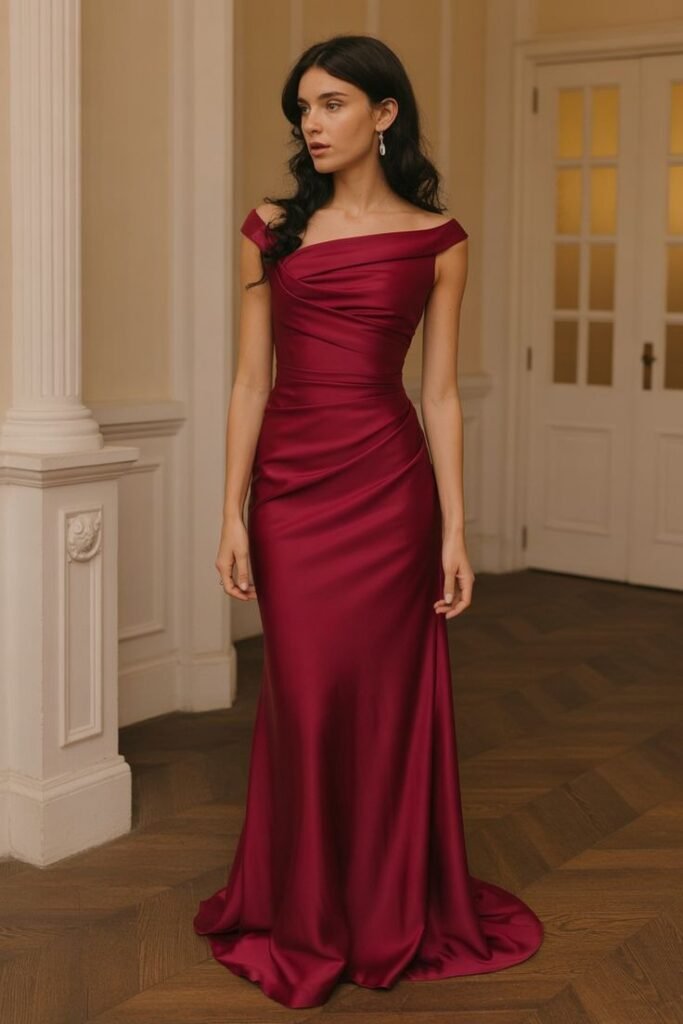 Refined Crimson Evening Glam