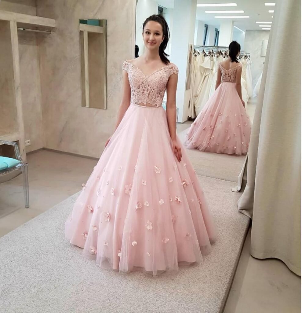 Soft Blush Pink Prom Dress