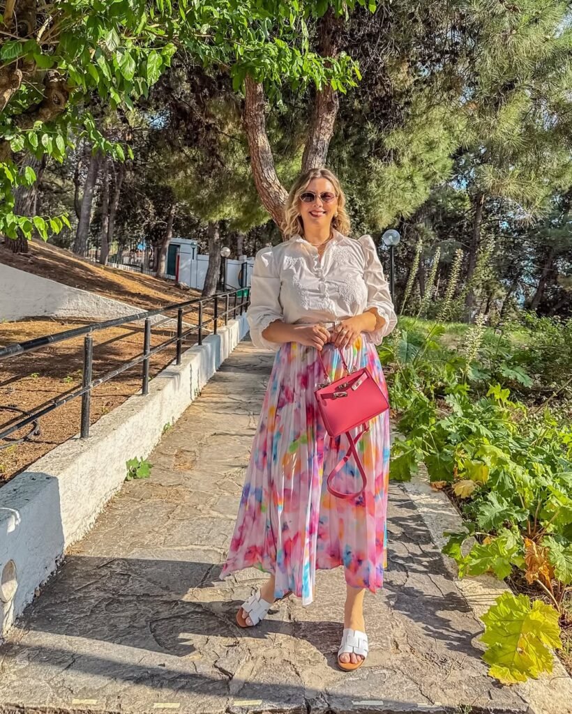 Flowy Skirt Spring Break Outfit