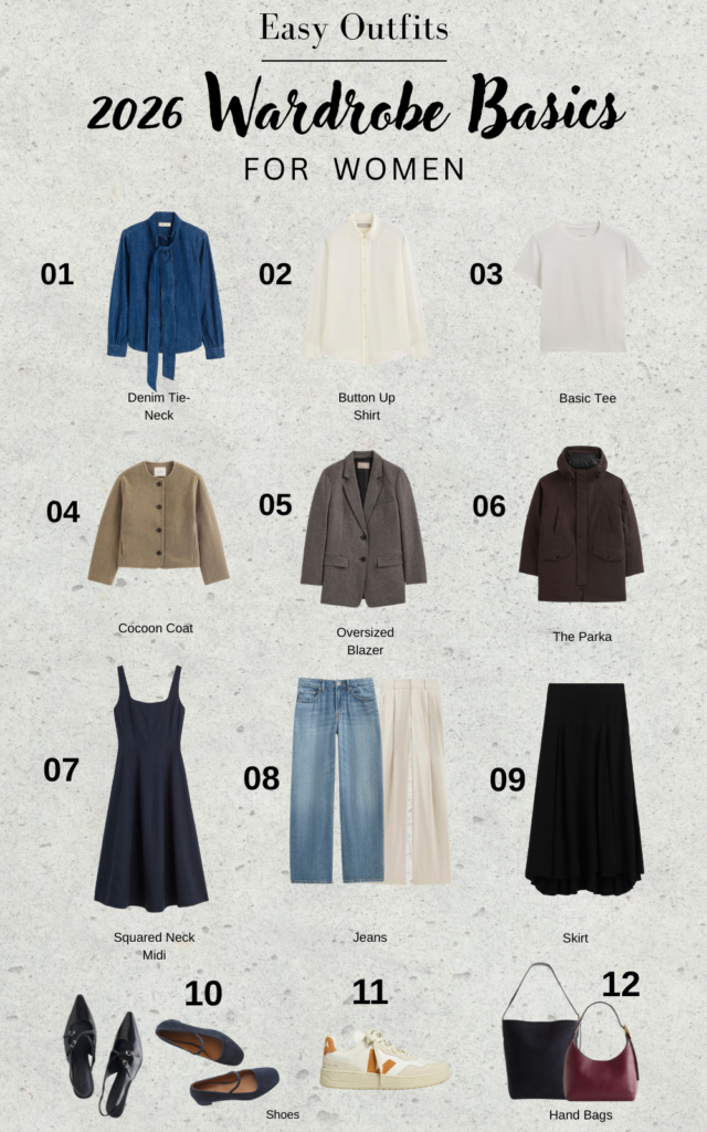 Basic Wardrobe Essentials Woman