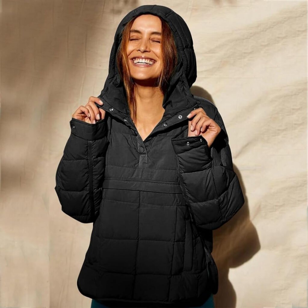 Sporty Down Jacket with a Hoodie