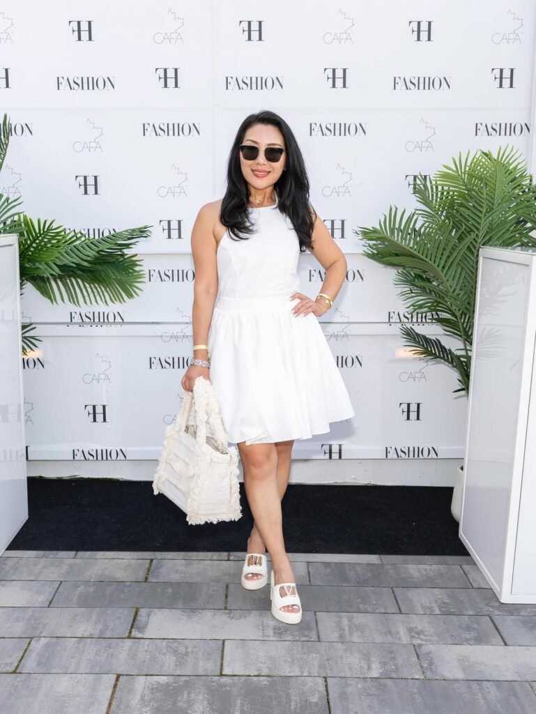 White Fit-and-Flare Dress