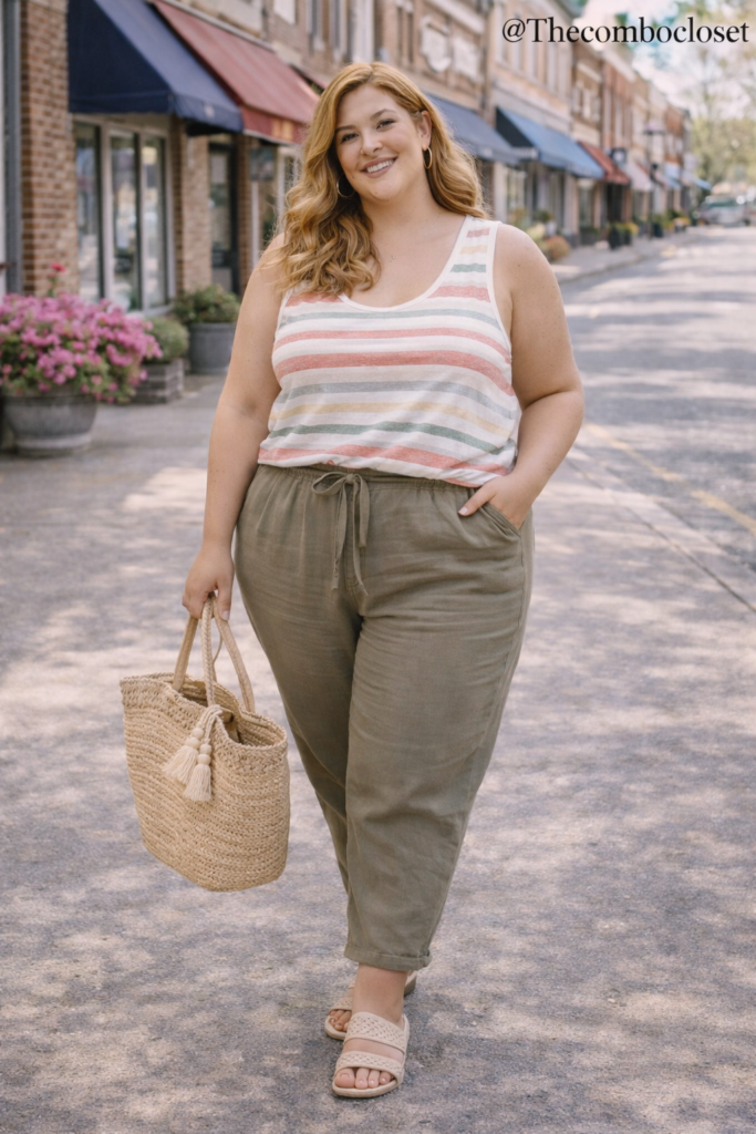 Plus Size Spring Mom Outfits