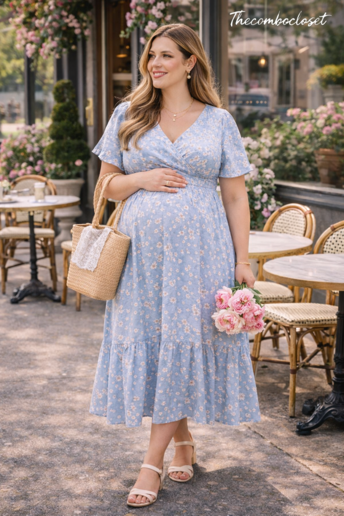 Plus Size Spring Maternity Dress